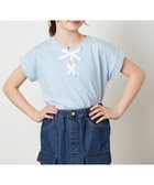 【アー ヴェー ヴェー/a.v.v / KIDS】の100-130 フロントレースUPTシャツ ライトブルー|ID: prp329100004514212 ipo3291000000031893712