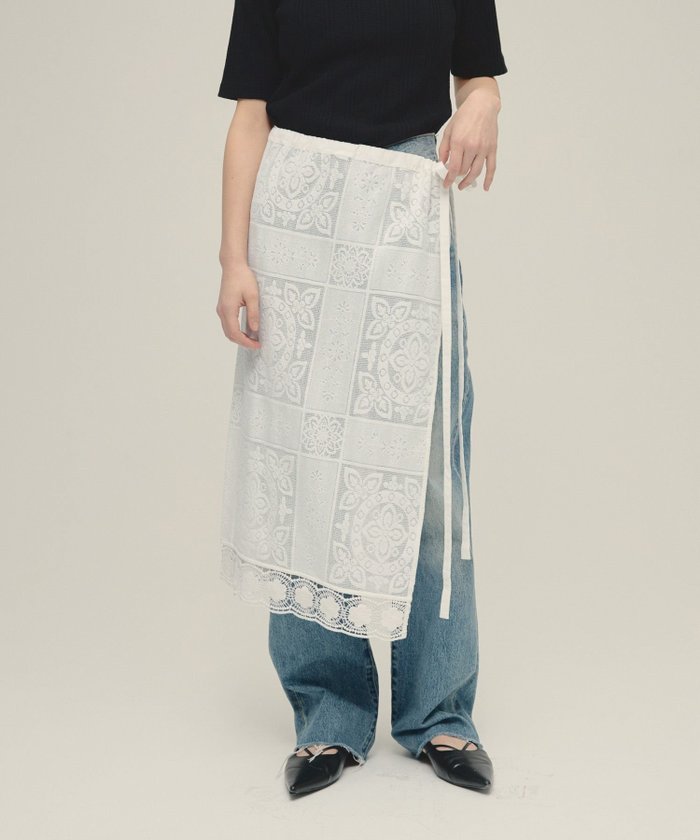 【ジーナシス/JEANASiS】のEmbroidery Lace Wrap Skirt インテリア・キッズ・メンズ・レディースファッション・服の通販 founy(ファニー) https://founy.com/ ファッション Fashion レディースファッション WOMEN スカート Skirt おすすめ Recommend ケミカル Chemical コンパクト Compact ボトム Bottom ラッセル Russell ラップ Wrap リボン Ribbon レース Race 夏 Summer |ID: prp329100004514245 ipo3291000000031893871