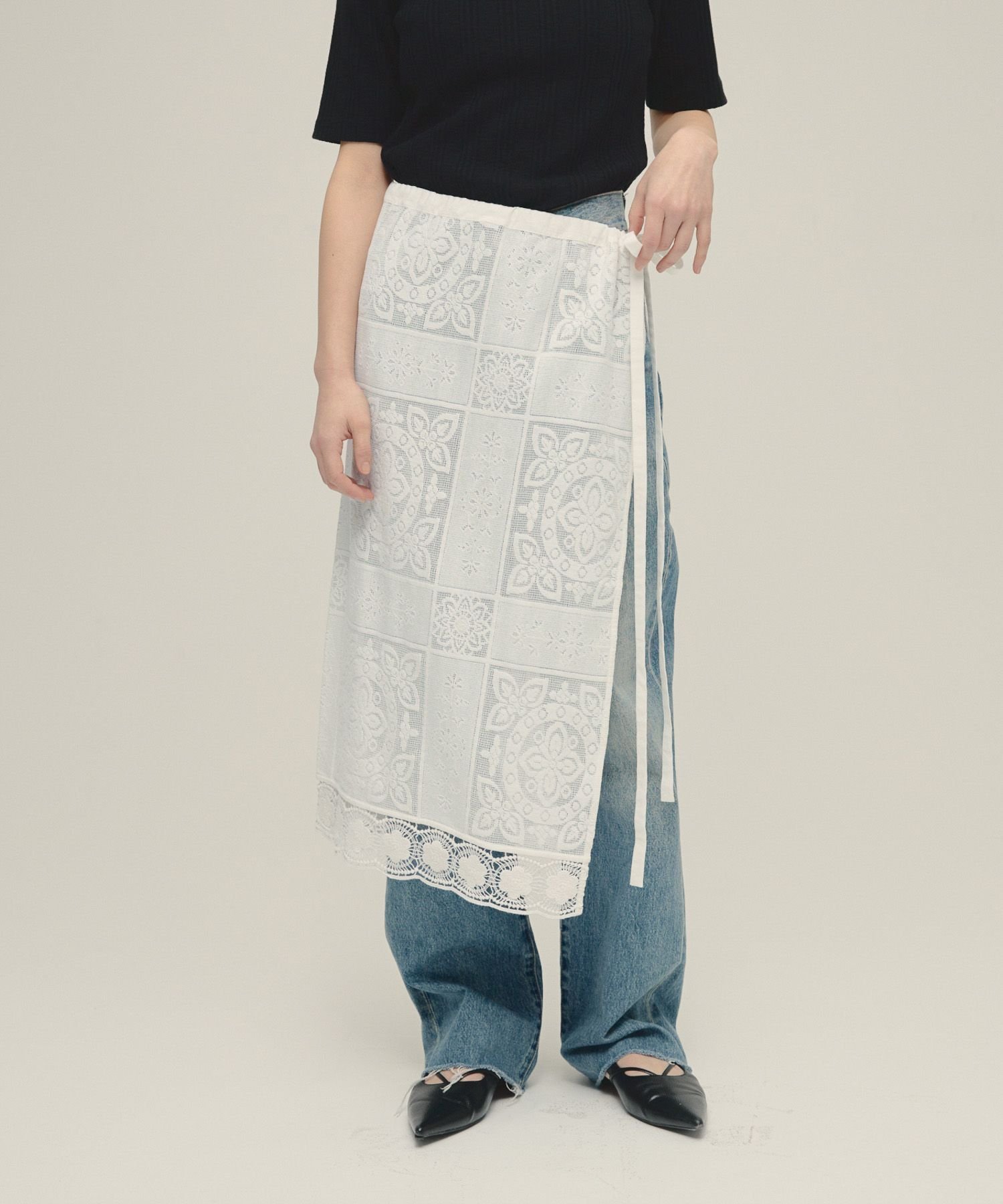 【ジーナシス/JEANASiS】のEmbroidery Lace Wrap Skirt インテリア・キッズ・メンズ・レディースファッション・服の通販 founy(ファニー) 　ファッション　Fashion　レディースファッション　WOMEN　スカート　Skirt　おすすめ　Recommend　ケミカル　Chemical　コンパクト　Compact　ボトム　Bottom　ラッセル　Russell　ラップ　Wrap　リボン　Ribbon　レース　Race　夏　Summer　オフホワイト|ID: prp329100004514245 ipo3291000000031893876