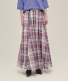【ジーナシス/JEANASiS】のMade In India Madras Check Skirt パープル系その他|ID: prp329100004514246 ipo3291000000031893885