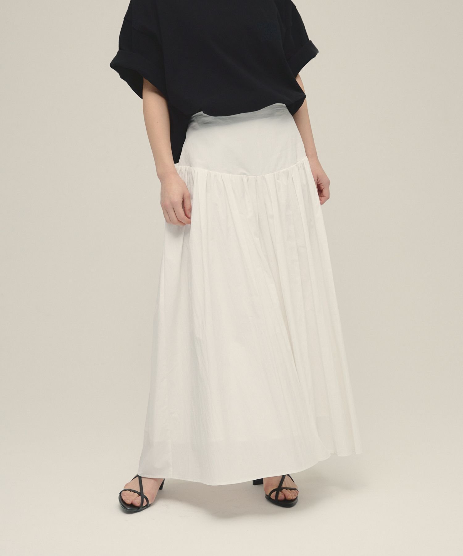 【ジーナシス/JEANASiS】のVolume Flare Skirt インテリア・キッズ・メンズ・レディースファッション・服の通販 founy(ファニー) 　ファッション　Fashion　レディースファッション　WOMEN　スカート　Skirt　おすすめ　Recommend　フレア　Flare　オフホワイト|ID: prp329100004514257 ipo3291000000031893933
