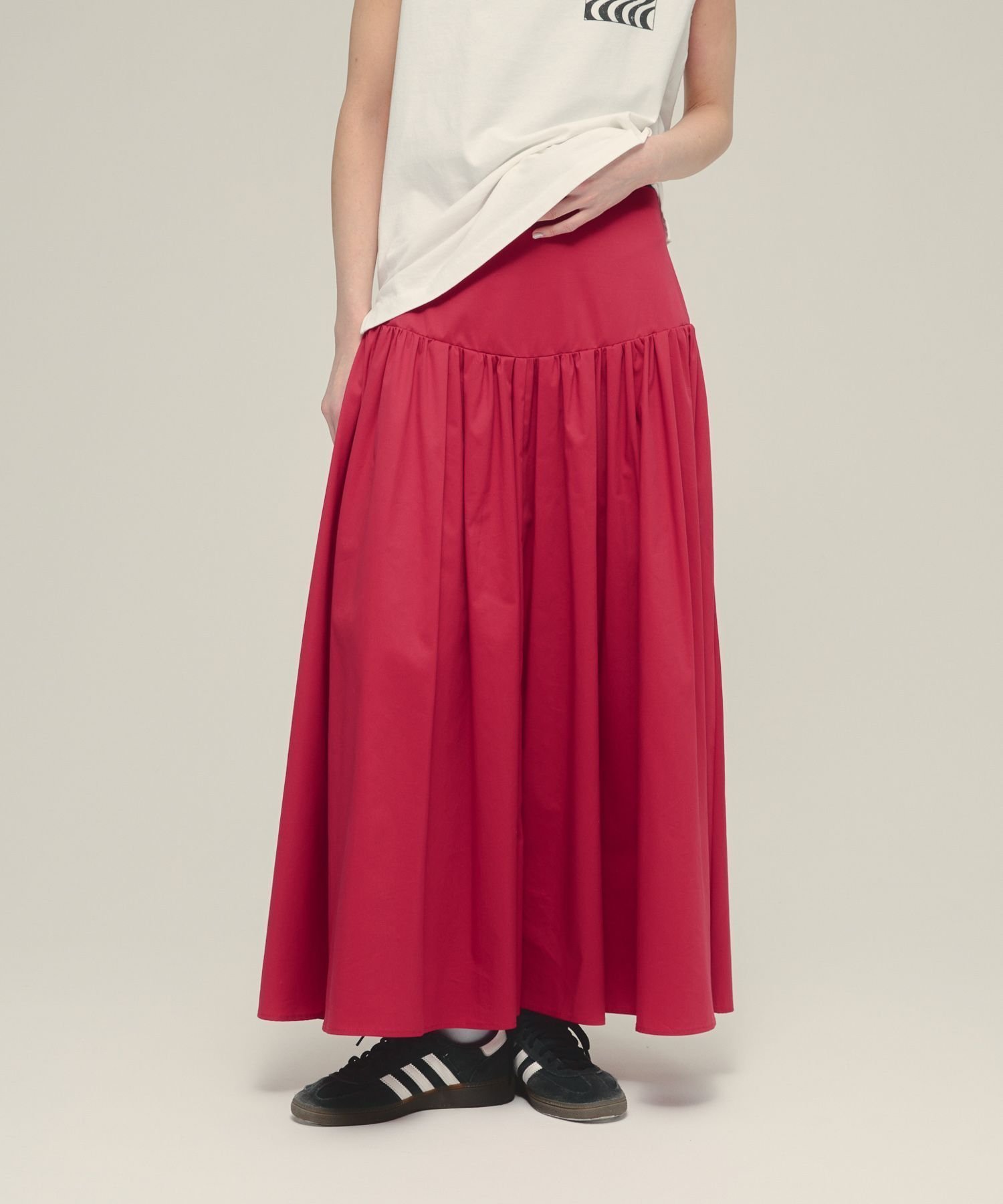 【ジーナシス/JEANASiS】のVolume Flare Skirt インテリア・キッズ・メンズ・レディースファッション・服の通販 founy(ファニー) 　ファッション　Fashion　レディースファッション　WOMEN　スカート　Skirt　おすすめ　Recommend　フレア　Flare　レッド|ID: prp329100004514257 ipo3291000000031893935
