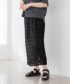 【エルーラ/Elura】のレース風ナロースカート 低身長サイズあり /328257 人気、トレンドファッション・服の通販 founy(ファニー) ファッション Fashion レディースファッション WOMEN スカート Skirt おすすめ Recommend シンプル Simple ストレート Straight フリンジ Fringe レース Race 再入荷 Restock/Back In Stock/Re Arrival |ID:prp329100004514261