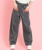 【ピンク ラテ/PINK-latte / KIDS】のバレルレッグデニム 人気、トレンドファッション・服の通販 founy(ファニー) ファッション Fashion キッズファッション KIDS ガーリー Girly スタイリッシュ Stylish スニーカー Sneakers デニム Denim トレンド Trend フィット Fit ポケット Pocket リラックス Relax ワイド Wide 再入荷 Restock/Back In Stock/Re Arrival おすすめ Recommend thumbnail ブラック|ID: prp329100004514301 ipo3291000000031968916