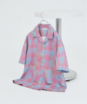 【ジャーナルスタンダード/JOURNAL STANDARD / MEN】のクレープ ウィロー チェック オープンカラー シャツ 人気、トレンドファッション・服の通販 founy(ファニー) ファッション Fashion メンズファッション MEN エアリー Airy チェック Check モノトーン Monotone ルーズ Loose |ID:prp329100004514460