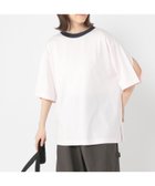 【スタディオ クリップ/studio CLIP】の【WEB/一部店舗限定商品】USAコットンバックリボンリンガーTシャツ ピンク×ネイビー20|ID: prp329100004514502 ipo3291000000031895243