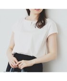 【インデックス/INDEX】の《6color/XS-3Lsize》キーネックビジュートップス【UV/接触冷感/洗濯機洗い可】 オフホワイト|ID: prp329100004514572 ipo3291000000031997814