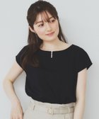 【インデックス/INDEX】の《6color/XS-3Lsize》キーネックビジュートップス【UV/接触冷感/洗濯機洗い可】 ネイビー|ID: prp329100004514572 ipo3291000000031997819