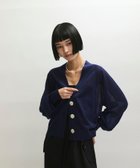 【アダム エ ロペ/ADAM ET ROPE'】の【WEB限定】・【サステナブル】リネンMIXシアーカーディガン ネイビー(40)|ID: prp329100004514746 ipo3291000000031996050