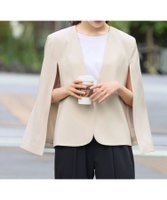 【ガール/GIRL】のスリットスリーブポンチョ風カラーレスジャケット フォーマル セレモニー【洗える】 人気、トレンドファッション・服の通販 founy(ファニー) ファッション Fashion レディースファッション WOMEN アウター Coat Outerwear ジャケット Jackets ポンチョ Ponchos 洗える Washable ジャケット Jacket スリット Slit スリーブ Sleeve ドレス Dress フォーマル Formal ポンチョ Poncho 再入荷 Restock/Back In Stock/Re Arrival おすすめ Recommend エレガント 上品 Elegant セレモニー Ceremony 入学式 Entrance Ceremony 卒業式 Graduation Ceremony ビジネス 仕事 通勤 Business 結婚式 Wedding Ceremony 二次会 Wedding Party |ID:prp329100004514766