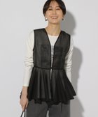 【エルーラ/Elura】のシアーペプラムジレ/327513 ブラック09|ID: prp329100004514886 ipo3291000000031899186