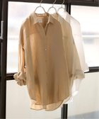 【スピック&スパン/Spick & Span】の《追加2》80リネンカシュクールビッグシャツ キャメル|ID: prp329100004515276 ipo3291000000031903825