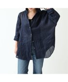 【スピック&スパン/Spick & Span】の《追加2》80リネンカシュクールビッグシャツ ネイビー|ID: prp329100004515276 ipo3291000000032477189