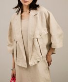 【サロン アダム エ ロペ/SALON adam et rope'】のリネンツイルブルゾン セットアップ対応 ベージュ(27)|ID: prp329100004515277 ipo3291000000031903839