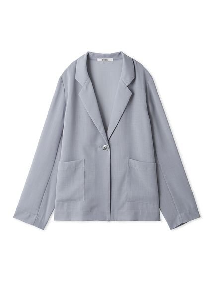 【スナイデル/SNIDEL】のSustainableシアーシャツジャケット インテリア・キッズ・メンズ・レディースファッション・服の通販 founy(ファニー) 　ファッション　Fashion　レディースファッション　WOMEN　アウター　Coat Outerwear　ジャケット　Jackets　おすすめ　Recommend　ウェーブ　Wave　キャミソール　Camisole　シアー　Sheer　ジャケット　Jacket　ストレート　Straight　フェミニン　Feminine　フロント　Front　ポケット　Pocket　エレガント 上品　Elegant　LBLU[081]|ID: prp329100004515282 ipo3291000000031903861