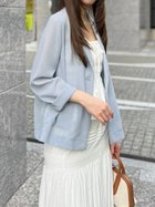 【スナイデル/SNIDEL】のSustainableシアーシャツジャケット LBLU[081]|ID: prp329100004515282 ipo3291000000032628309