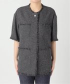 【ジャーナルスタンダード レサージュ/journal standard L'essage】の《SP》TWEEDショートスリーブジャケット 人気、トレンドファッション・服の通販 founy(ファニー) ファッション Fashion レディースファッション WOMEN アウター Coat Outerwear ジャケット Jackets 2025年 2025 2025春夏・S/S Ss,Spring/Summer,2025 ショート Short ジャケット Jacket スリーブ Sleeve デニム Denim フリンジ Fringe thumbnail ブラック|ID: prp329100004515286 ipo3291000000031903894