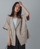 【グローバルワーク/GLOBAL WORK】のMATINEE LINE/リネンライクWジャケット半袖/495637 杢ナチュラル08|ID: prp329100004515287 ipo3291000000031903906
