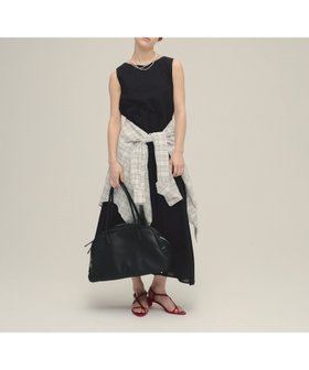 【ジーナシス/JEANASiS】のCotton Boil Sleeveless One-piece 人気、トレンドファッション・服の通販 founy(ファニー) ファッション Fashion レディースファッション WOMEN トップス・カットソー Tops/Tshirt カッティング Cutting デニム Denim ロング Long 夏 Summer |ID:prp329100004515303