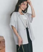 【ラブティックボンボン/La boutique BonBon】の【涼感抜群】メッシュハーフスリーブジャケット 人気、トレンドファッション・服の通販 founy(ファニー) ファッション Fashion レディースファッション WOMEN アウター Coat Outerwear ジャケット Jackets おすすめ Recommend サテン Satin サマー Summer シンプル Simple ジャケット Jacket スリーブ Sleeve タンク Tank デニム Denim ハーフ Half ポケット Pocket メッシュ Mesh リラックス Relax 人気 Popularity 夏 Summer thumbnail ライトグレー|ID: prp329100004515316 ipo3291000000031904137