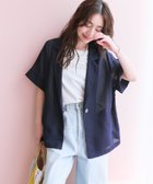 【ラブティックボンボン/La boutique BonBon】の【涼感抜群】メッシュハーフスリーブジャケット 人気、トレンドファッション・服の通販 founy(ファニー) ファッション Fashion レディースファッション Fashion for Women アウター Coat / Outerwear Collection レディースジャケット・軽アウター Jackets おすすめ Recommended / Our Picks サテン Satin, Glossy Fabric サマー Summer, Summer Style シンプル Simple, Minimal ジャケット Jacket, Outerwear スリーブ Sleeve, Long Sleeve / Short Sleeve タンク Tank Top, Sleeveless Top デニム Denim, Jeans Material ハーフ Half, Half-Length ポケット Pocket, Pocket Detail メッシュ Mesh, Net Fabric リラックス Relax, Relaxed Fit 人気 Popular, Best Seller 夏 Summer thumbnail ネイビー|ID: prp329100004515316 ipo3291000000032610303