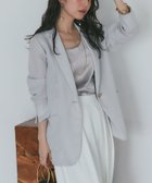 【ラブティックボンボン/La boutique BonBon】の【涼しく羽織れる】メッシュライトシングルジャケット 人気、トレンドファッション・服の通販 founy(ファニー) ファッション Fashion レディースファッション WOMEN アウター Coat Outerwear ジャケット Jackets おすすめ Recommend サテン Satin ジャケット Jacket タンク Tank デニム Denim メッシュ Mesh リラックス Relax エレガント 上品 Elegant 人気 Popularity thumbnail ライトグレー|ID: prp329100004515318 ipo3291000000031904153