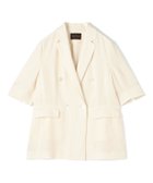 【トゥモローランド/TOMORROWLAND】の【WEB先行 】レーヨンリネンオックス ハーフスリーブジャケット 人気、トレンドファッション・服の通販 founy(ファニー) ファッション Fashion レディースファッション WOMEN アウター Coat Outerwear ジャケット Jackets おすすめ Recommend オックス Ox ジャケット Jacket ストレート Straight スリット Slit スリーブ Sleeve セットアップ Set Up ダブル Double ハーフ Half バランス Balance ボトム Bottom マニッシュ Mannish リネン Linen 夏 Summer thumbnail 11 ホワイト|ID: prp329100004515321 ipo3291000000031904178