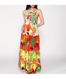 【デシグアル/Desigual】のトロピカルフリルドレス 人気、トレンドファッション・服の通販 founy(ファニー) ファッション Fashion レディースファッション WOMEN ワンピース Dress ドレス Party Dresses カラフル Colorful シャーリング Shirring シューズ Shoes デニム Denim ドレス Dress パターン Pattern パッチワーク Patchwork フリル Frills プリント Print メンズ Mens ラップ Wrap ロング Long |ID:prp329100004515341