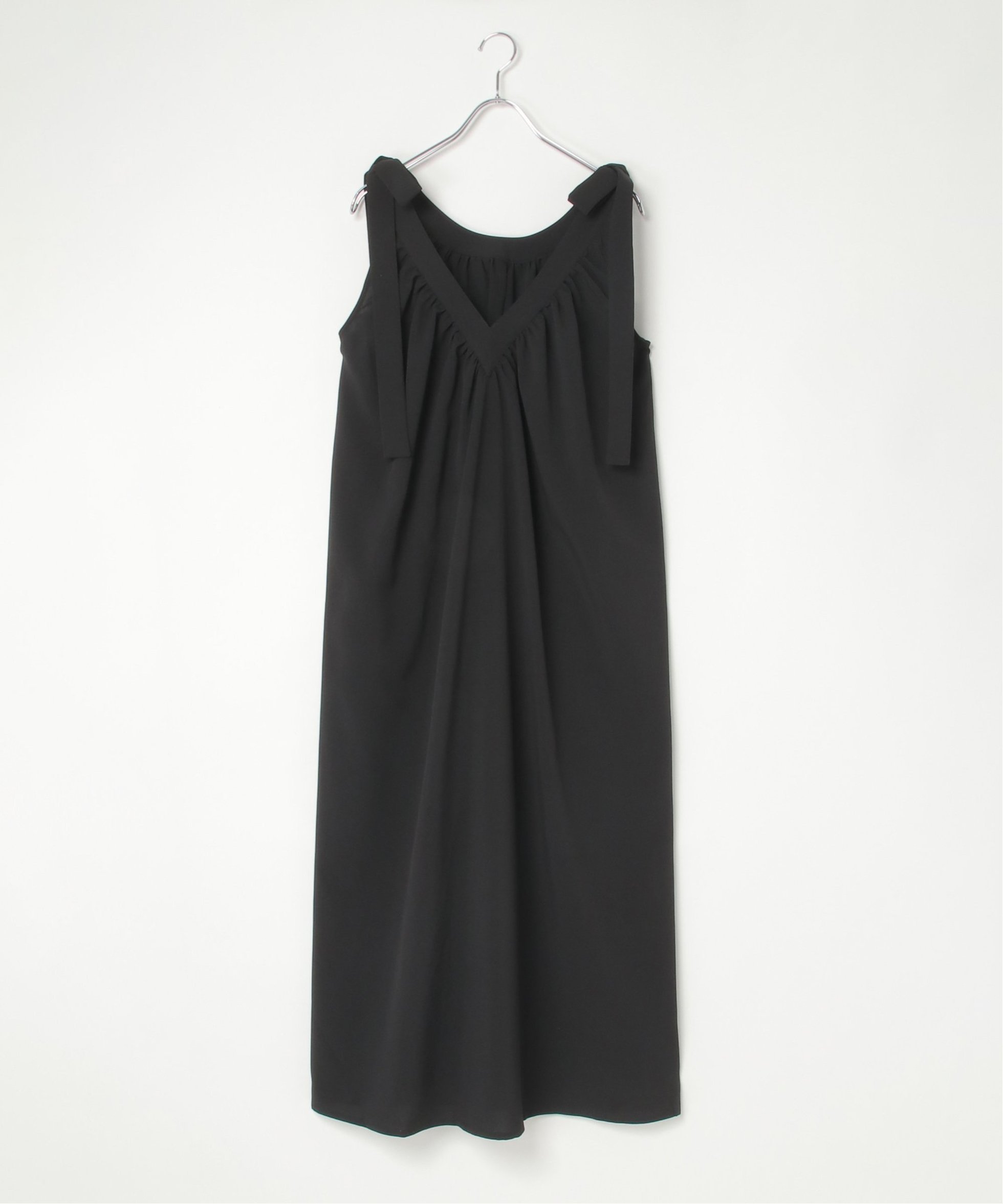 【ヴァンス エクスチェンジ/VENCE EXCHANGE】のクレープ肩リボンワンピース 人気、トレンドファッション・服の通販 founy(ファニー) 　ファッション　Fashion　レディースファッション　WOMEN　ワンピース　Dress　おすすめ　Recommend　カーディガン　Cardigan　ギャザー　Gather　サンダル　Sandals　ドレープ　Drape　フラット　Flat　フロント　Front　リボン　Ribbon　 other-1|ID: prp329100004515372 ipo3291000000031904572