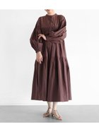 【ヴァン/Vin】のハンドスモッキングギャザーワンピース 人気、トレンドファッション・服の通販 founy(ファニー) ファッション Fashion レディースファッション WOMEN ワンピース Dress インド India スモッキング Smocking ハンド Hand ロング Long ワーク Work thumbnail ブラウン|ID: prp329100004515390 ipo3291000000032248004