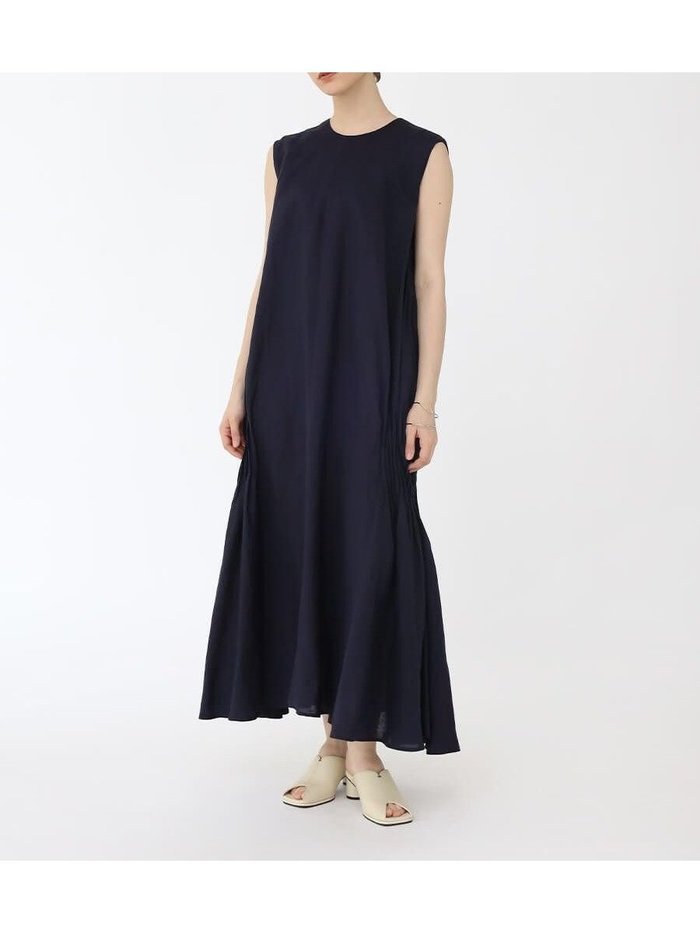 【ラシュッド/LASUD】のサイドピンタックロングワンピース インテリア・キッズ・メンズ・レディースファッション・服の通販 founy(ファニー) https://founy.com/ ファッション Fashion レディースファッション WOMEN ワンピース Dress アクセサリー Accessories ドレープ Drape ノースリーブ No Sleeve エレガント 上品 Elegant 夏 Summer |ID: prp329100004515401 ipo3291000000031904731
