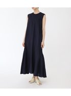 【ラシュッド/LASUD】のサイドピンタックロングワンピース ダークネイビー|ID: prp329100004515401 ipo3291000000031904732