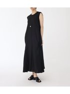 【ラシュッド/LASUD】のサイドピンタックロングワンピース ブラック|ID: prp329100004515401 ipo3291000000031904733