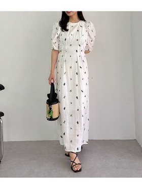 【フレイ アイディー/FRAY I.D】 フルーツエンブロイダリーパフスリーブワンピース人気、トレンドファッション・服の通販 founy(ファニー) ファッション Fashion レディースファッション WOMEN ワンピース Dress インナー Inner キャミソール Camisole ギャザー Gather シャーリング Shirring シンプル Simple スリーブ Sleeve デニム Denim フォルム Form フロント Front モチーフ Motif 夏 Summer |ID:prp329100004515440