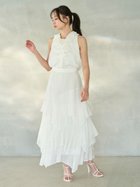 【スナイデル/SNIDEL】のスクエアヘムティアードスカート WHT[001]|ID: prp329100004515482 ipo3291000000031905394