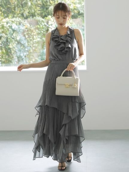 【スナイデル/SNIDEL】のスクエアヘムティアードスカート インテリア・キッズ・メンズ・レディースファッション・服の通販 founy(ファニー) 　ファッション　Fashion　レディースファッション　Fashion for Women　スカート　Skirts　ティアードスカート　Tiered Skirts　おすすめ　Recommended / Our Picks　ギンガム　Gingham, Gingham Fabric　クラシカル　Classical, Vintage-Inspired　クラシック　Classic, Timeless Style　ストレート　Straight, Straight Cut　チェック　Check, Plaid, Tartan　トレンド　Trend, Trending Now　フェミニン　Feminine, Girly　プリーツ　Pleats, Pleated　人気　Popular, Best Seller　今季　This Season, Current Season　定番　Standard, Basic Item　CHECK[931]|ID: prp329100004515482 ipo3291000000033024237