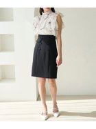 【スナイデル/SNIDEL】のタイトミディスカート 人気、トレンドファッション・服の通販 founy(ファニー) ファッション Fashion レディースファッション Ladies' Fashion Online スカート Skirt おすすめ Recommend ウェーブ Wave エレガント 上品 Elegant クラシカル Classical シャーリング Shirring タイトスカート Tight Skirt ダブル Double フラップ Flap フロント Front ポケット Pocket モダン Modern thumbnail BLK[009]|ID: prp329100004515483 ipo3291000000032619923