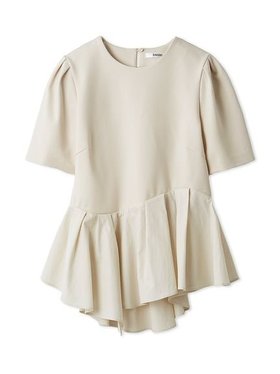【スナイデル/SNIDEL】 ペプラムカットソー人気、トレンドファッション・服の通販 founy(ファニー) ファッション Fashion レディースファッション WOMEN トップス・カットソー Tops/Tshirt カットソー Cut and Sewn おすすめ Recommend カットソー Cut And Sew ストレート Straight スリット Slit セットアップ Set Up タフタ Taffeta フォルム Form ペプラム Peplum 今季 This Season |ID:prp329100004515581