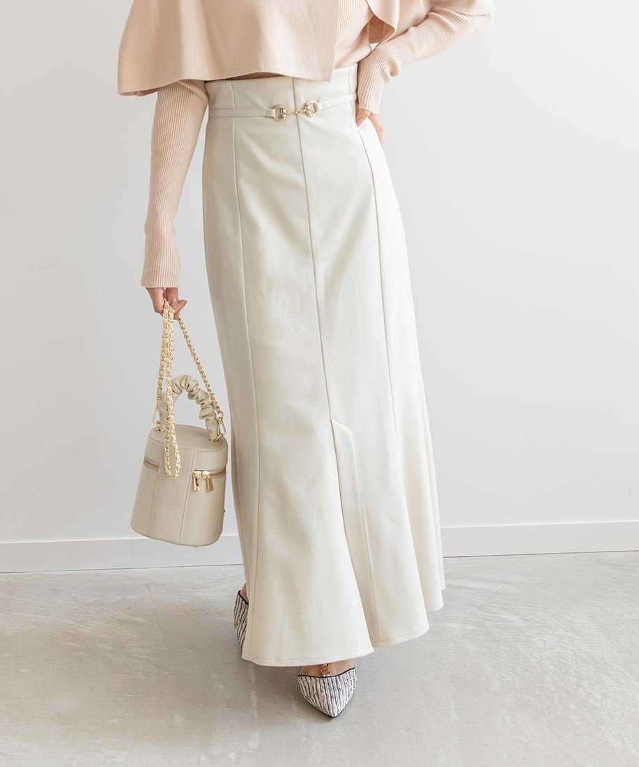 【ランダ/RANDA】のビット付きマーメイドスカート 人気、トレンドファッション・服の通販 founy(ファニー) 　ファッション　Fashion　レディースファッション　WOMEN　スカート　Skirt　おすすめ　Recommend　クラシカル　Classical　スリット　Slit　フロント　Front　マーメイド　Mermaid　 other-1|ID: prp329100004515818 ipo3291000000031910593