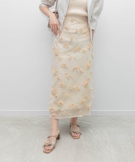 【ランダ/RANDA】の立体フラワーIラインスカート 人気、トレンドファッション・服の通販 founy(ファニー) ファッション Fashion レディースファッション WOMEN スカート Skirt おすすめ Recommend オーガンジー Organdy クロップド Cropped シフォン Chiffon シンプル Simple チュール Tulle フラワー Flower レース Race エレガント 上品 Elegant 今季 This Season 夏 Summer 春 Spring S/S・春夏 Ss・Spring/Summer |ID:prp329100004515819
