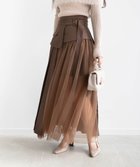 【ランダ/RANDA】のショートパンツセットプリーツレイヤードスカート BROWN|ID: prp329100004515821 ipo3291000000031910636