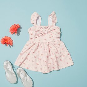 【ブランシェス/branshes / KIDS】の【水着】リボンアクセント総柄ワンピース 人気、トレンドファッション・服の通販 founy(ファニー) ファッション Fashion キッズファッション KIDS ガーリー Girly フリル Frills リボン Ribbon 水着 Swimsuit |ID:prp329100004515837