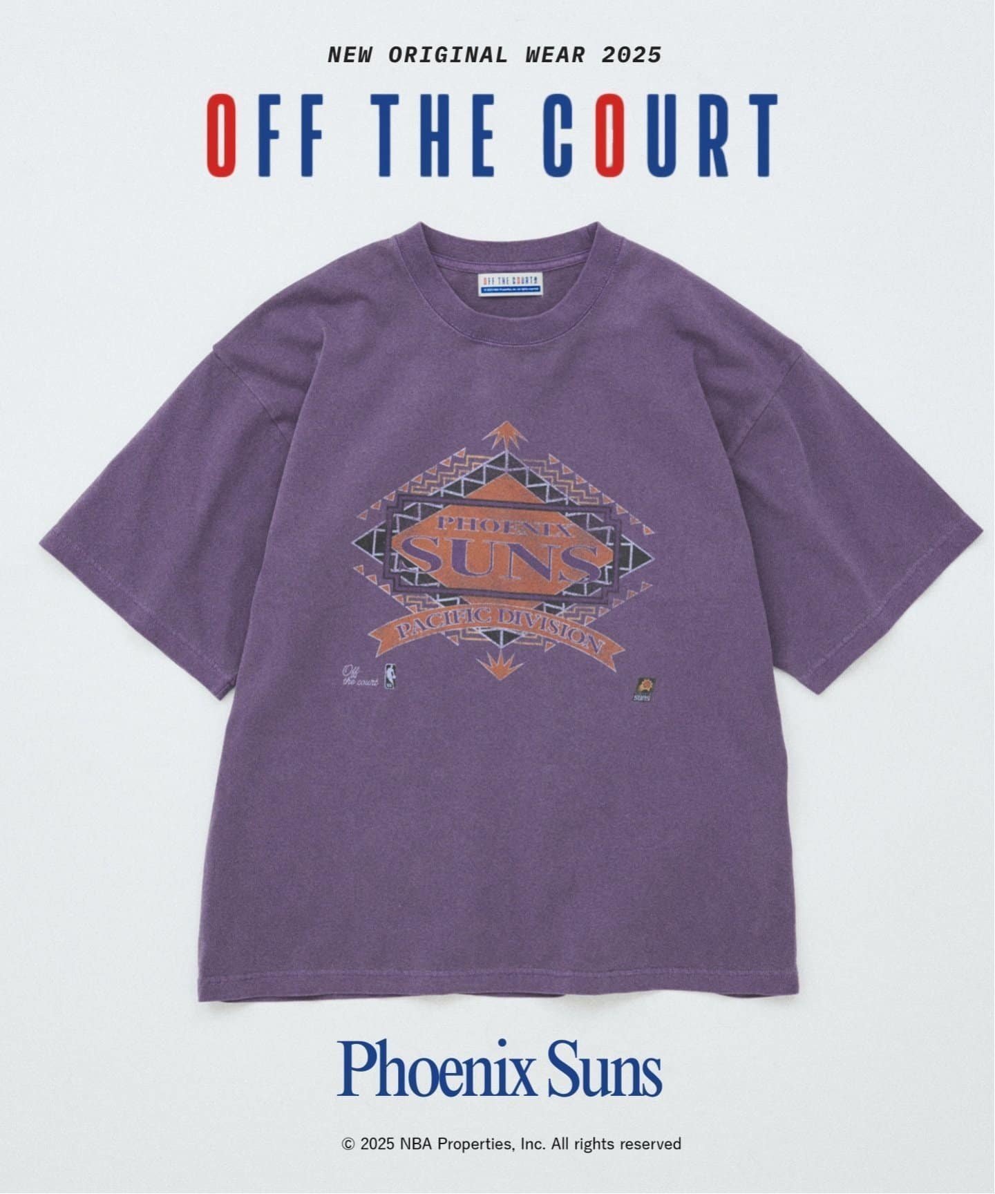 【ジャーナルスタンダード/JOURNAL STANDARD / MEN】のOff The Court by NBA / オフ・ザ・コート バイ NBA 別注 プリントT インテリア・キッズ・メンズ・レディースファッション・服の通販 founy(ファニー) 　ファッション　Fashion　メンズファッション　MEN　コレクション　Collection　スペシャル　Special　スポーツ　Sports　プリント　Print　別注　Special Order　2025年　2025　2025春夏・S/S　Ss,Spring/Summer,2025　パープル|ID: prp329100004515929 ipo3291000000031912072