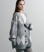 【ロッキーモンロー/Rocky Monroe】のオーバーサイズ 総柄Vネックニットカーディガン 人気、トレンドファッション・服の通販 founy(ファニー) ファッション Fashion レディースファッション WOMEN トップス・カットソー Tops/Tshirt ニット Knit Tops カーディガン Cardigans Vネック V-Neck おすすめ Recommend チェック Check ブロッキング Blocking リラックス Relax thumbnail A-3.グレー|ID: prp329100004515942 ipo3291000000031998365