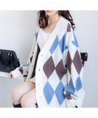 【ロッキーモンロー/Rocky Monroe】のオーバーサイズ 総柄Vネックニットカーディガン 人気、トレンドファッション・服の通販 founy(ファニー) ファッション Fashion レディースファッション WOMEN トップス・カットソー Tops/Tshirt ニット Knit Tops カーディガン Cardigans Vネック V-Neck おすすめ Recommend チェック Check ブロッキング Blocking リラックス Relax thumbnail A-6.オフ|ID: prp329100004515942 ipo3291000000031998367