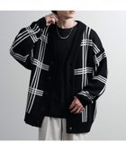 【ロッキーモンロー/Rocky Monroe】のオーバーサイズ 総柄Vネックニットカーディガン 人気、トレンドファッション・服の通販 founy(ファニー) ファッション Fashion レディースファッション WOMEN トップス・カットソー Tops/Tshirt ニット Knit Tops カーディガン Cardigans Vネック V-Neck おすすめ Recommend チェック Check ブロッキング Blocking リラックス Relax thumbnail B-2.ブラック|ID: prp329100004515942 ipo3291000000031998371
