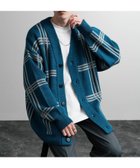 【ロッキーモンロー/Rocky Monroe】のオーバーサイズ 総柄Vネックニットカーディガン 人気、トレンドファッション・服の通販 founy(ファニー) ファッション Fashion レディースファッション WOMEN トップス・カットソー Tops/Tshirt ニット Knit Tops カーディガン Cardigans Vネック V-Neck おすすめ Recommend チェック Check ブロッキング Blocking リラックス Relax thumbnail B-7.ブルー|ID: prp329100004515942 ipo3291000000031998375