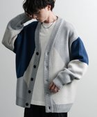 【ロッキーモンロー/Rocky Monroe】のオーバーサイズ 総柄Vネックニットカーディガン 人気、トレンドファッション・服の通販 founy(ファニー) ファッション Fashion レディースファッション WOMEN トップス・カットソー Tops/Tshirt ニット Knit Tops カーディガン Cardigans Vネック V-Neck おすすめ Recommend チェック Check ブロッキング Blocking リラックス Relax thumbnail D-1.グレー|ID: prp329100004515942 ipo3291000000031998380