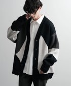 【ロッキーモンロー/Rocky Monroe】のオーバーサイズ 総柄Vネックニットカーディガン 人気、トレンドファッション・服の通販 founy(ファニー) ファッション Fashion レディースファッション WOMEN トップス・カットソー Tops/Tshirt ニット Knit Tops カーディガン Cardigans Vネック V-Neck おすすめ Recommend チェック Check ブロッキング Blocking リラックス Relax thumbnail D-2.ブラック|ID: prp329100004515942 ipo3291000000031998381