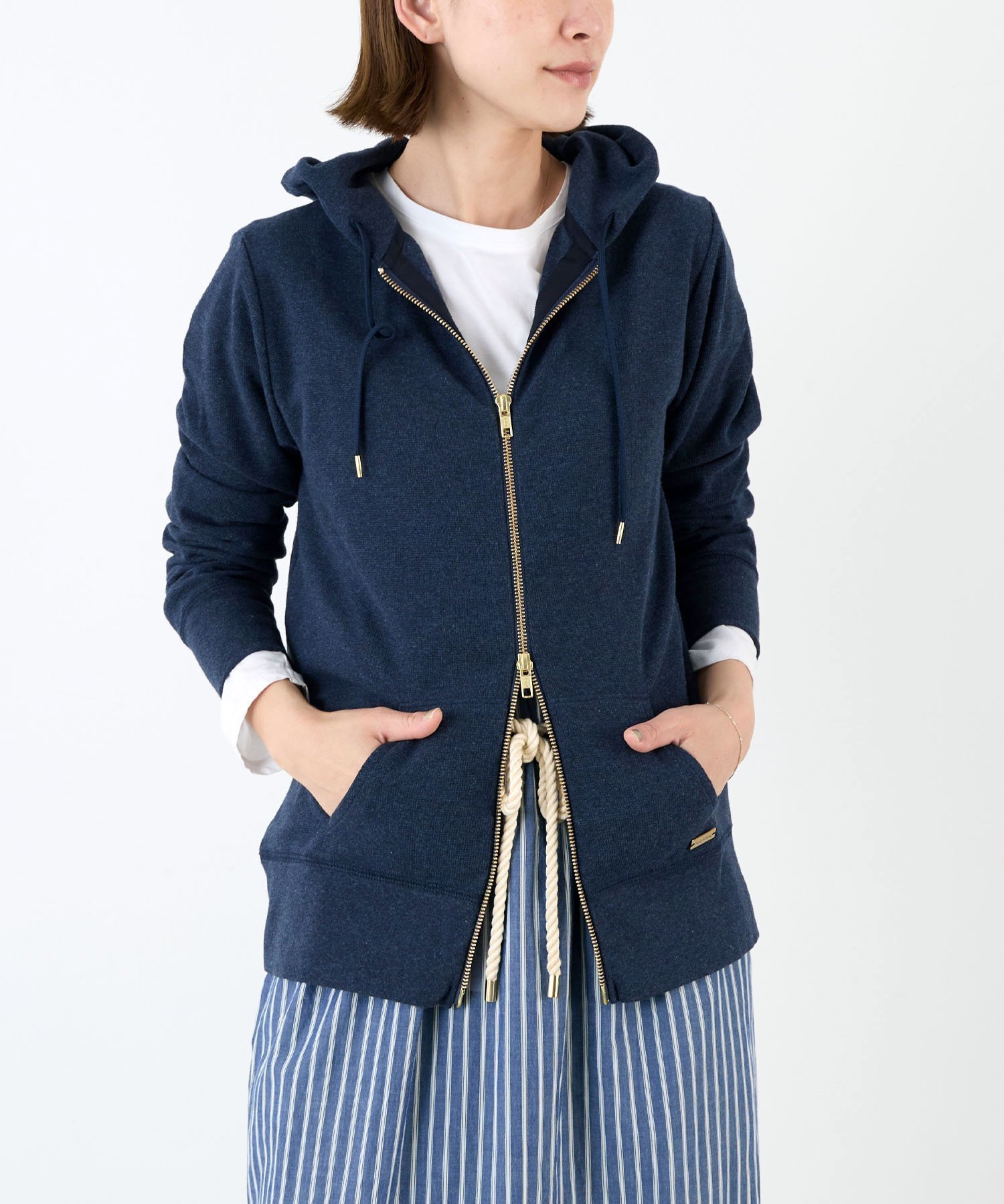【マイカ ディール/MICA & DEAL】のサーフパーカー 2サイズ展開 インテリア・キッズ・メンズ・レディースファッション・服の通販 founy(ファニー) 　ファッション　Fashion　レディースファッション　WOMEN　トップス・カットソー　Tops/Tshirt　パーカ　Sweats　コンパクト　Compact　人気　Popularity　パーカー　Hoodie　おすすめ　Recommend　夏　Summer　NAVY|ID: prp329100004515964 ipo3291000000031912384